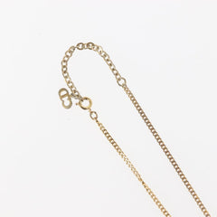 Christian Dior CD Pendant Necklace Metal