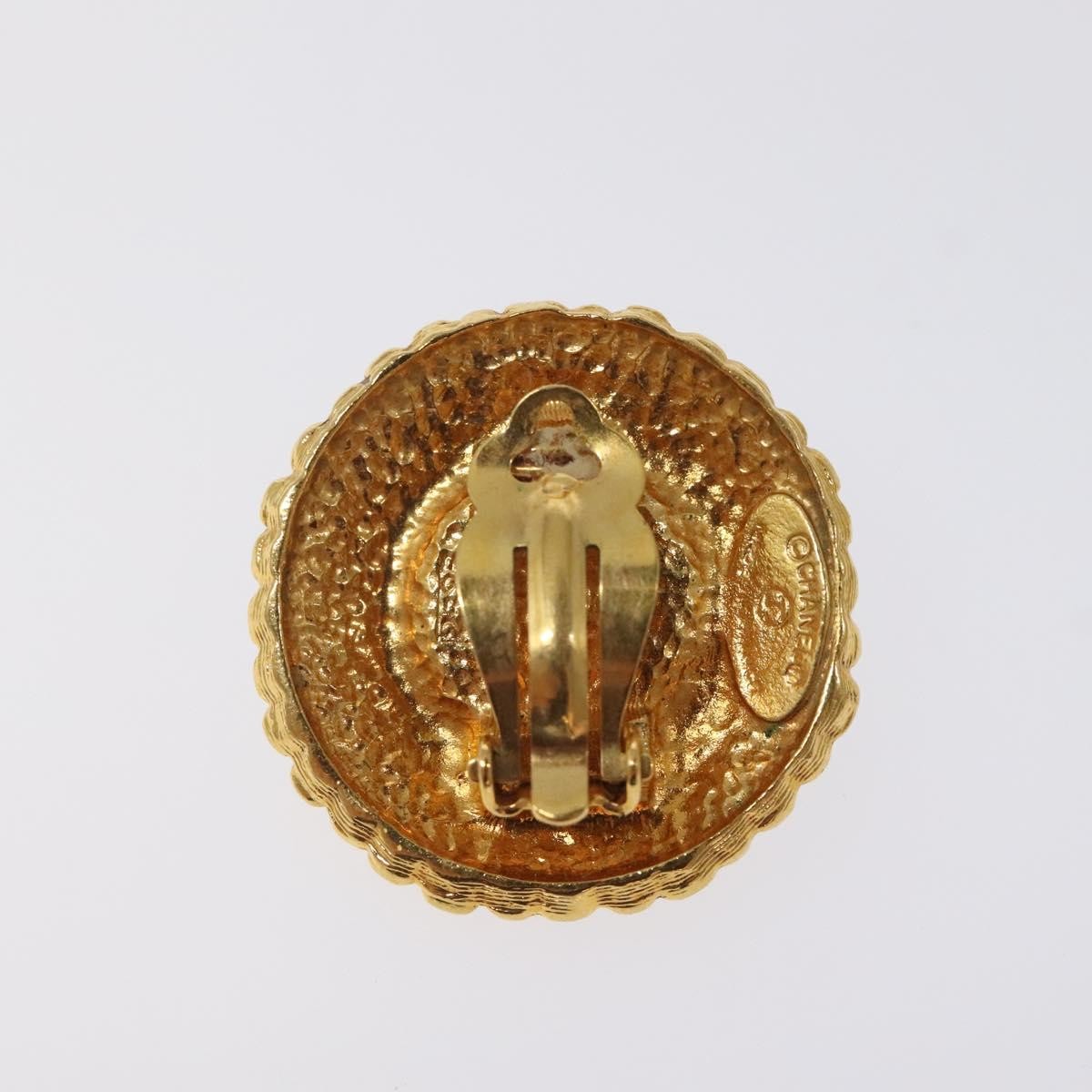Chanel Vintage CC Clip-On Earrings Metal
