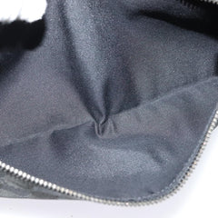 Gucci Vintage Double Belt Bag GG Canvas with Leather