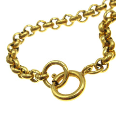 Chanel CC Heart Pendant Necklace Metal