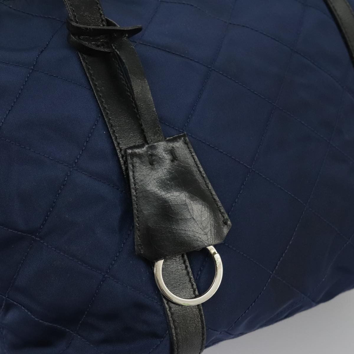 Prada Chain Shoulder Bag Quilted Tessuto