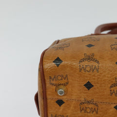 MCM Visetos Handbag Canvas and Leather