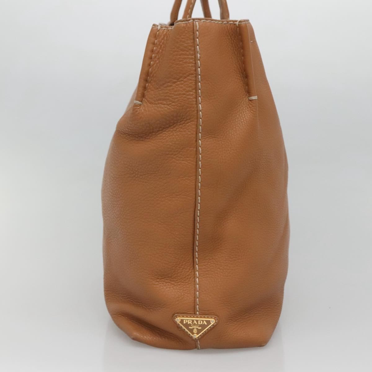 Prada Embossed Logo Convertible Open Tote Vitello Daino