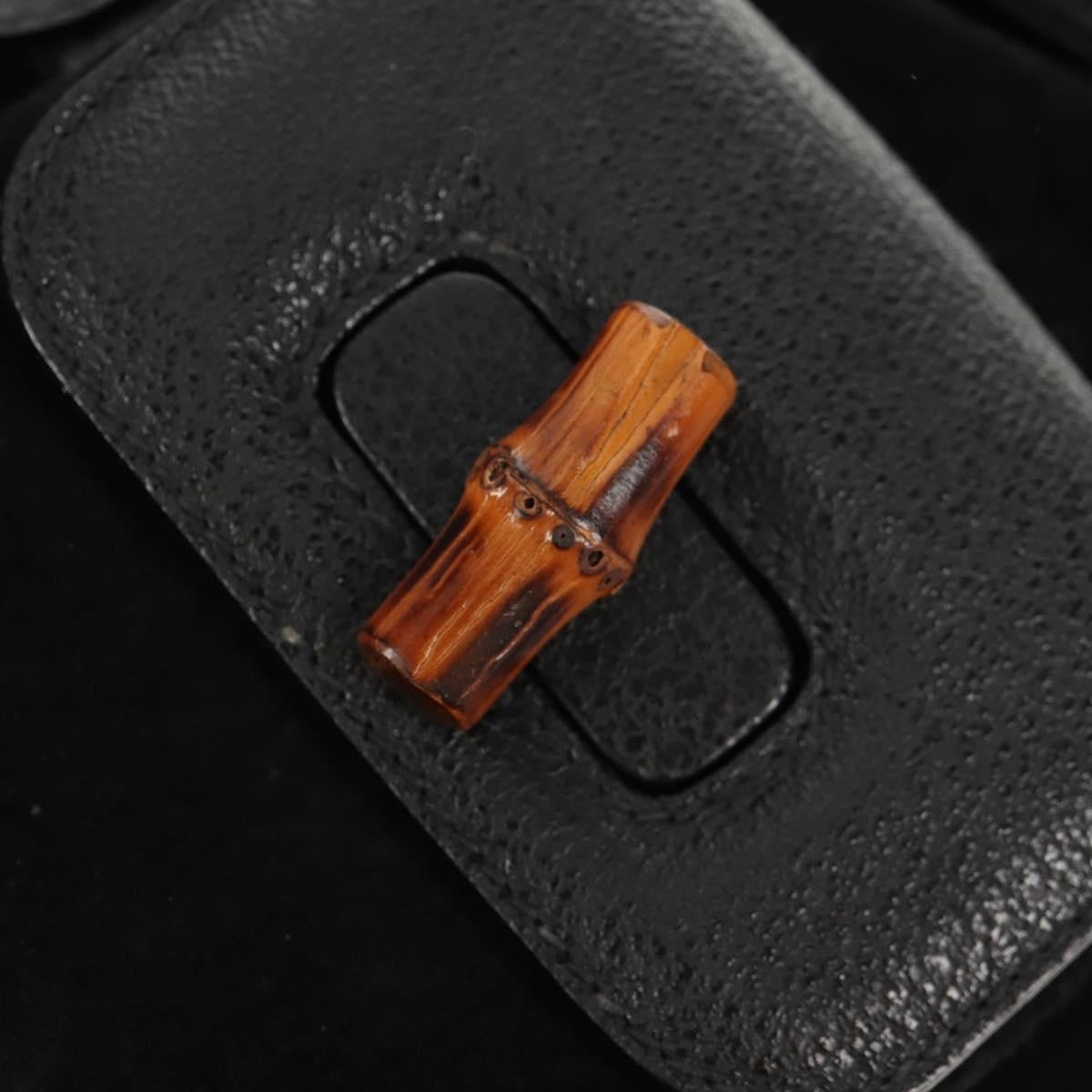 Gucci Vintage Bamboo Backpack Suede