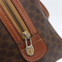 Celine Boston Bag Triomphe Coated Canvas