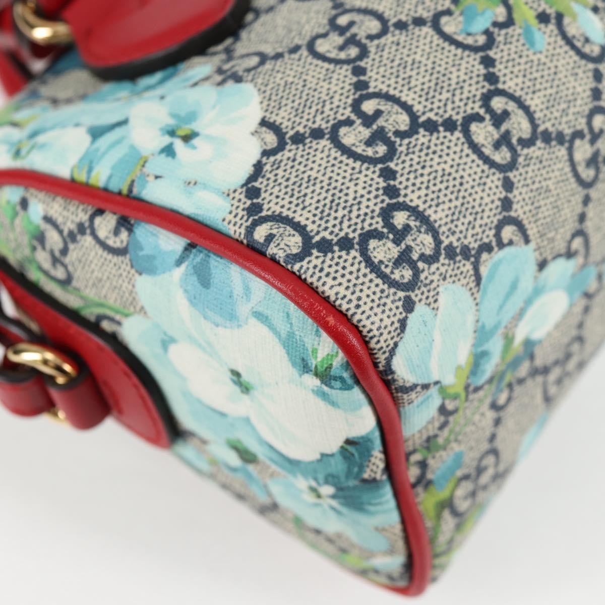 Gucci Convertible Boston Bag Blooms Print GG Coated Canvas