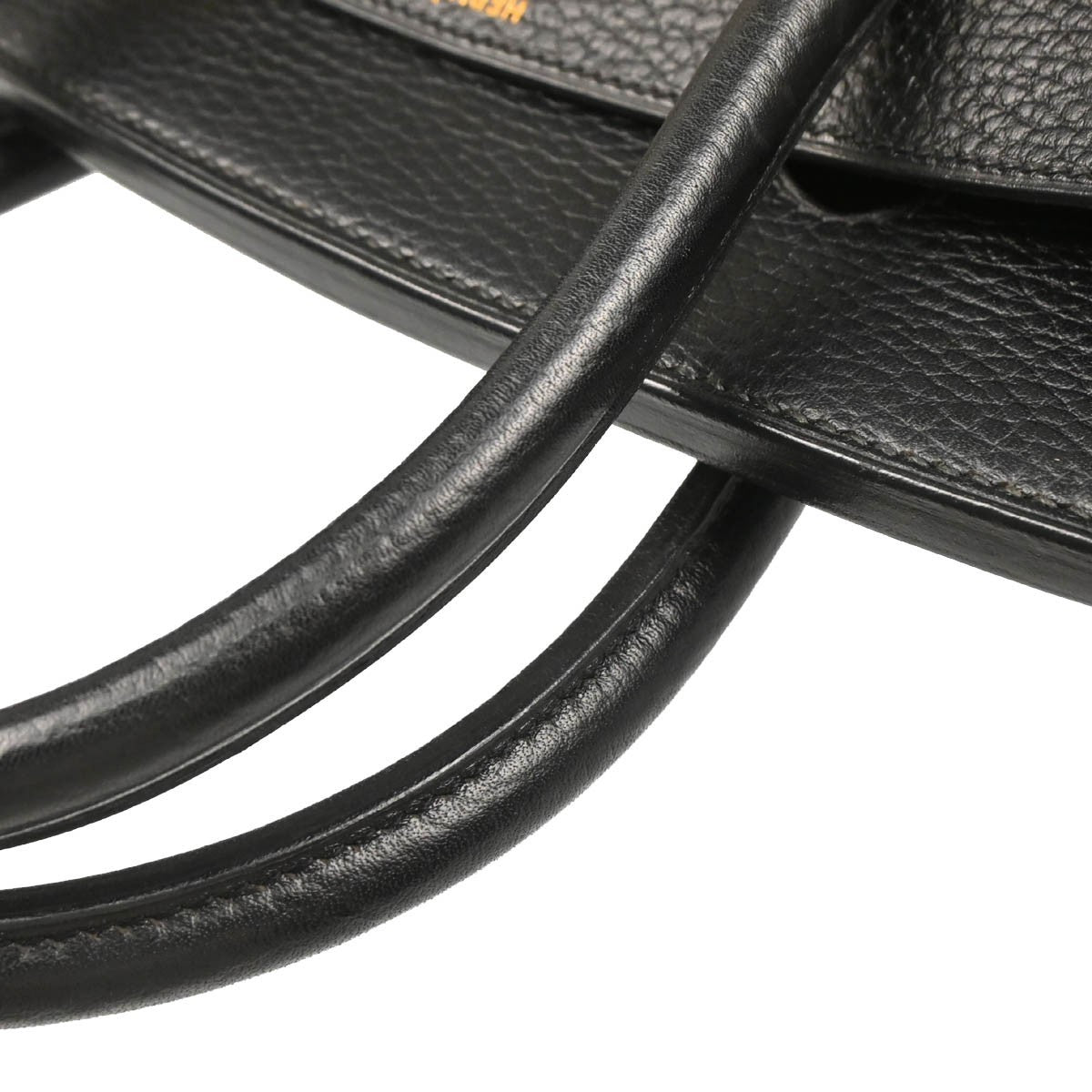 Hermes Birkin Handbag Black Ardennes with Gold Hardware