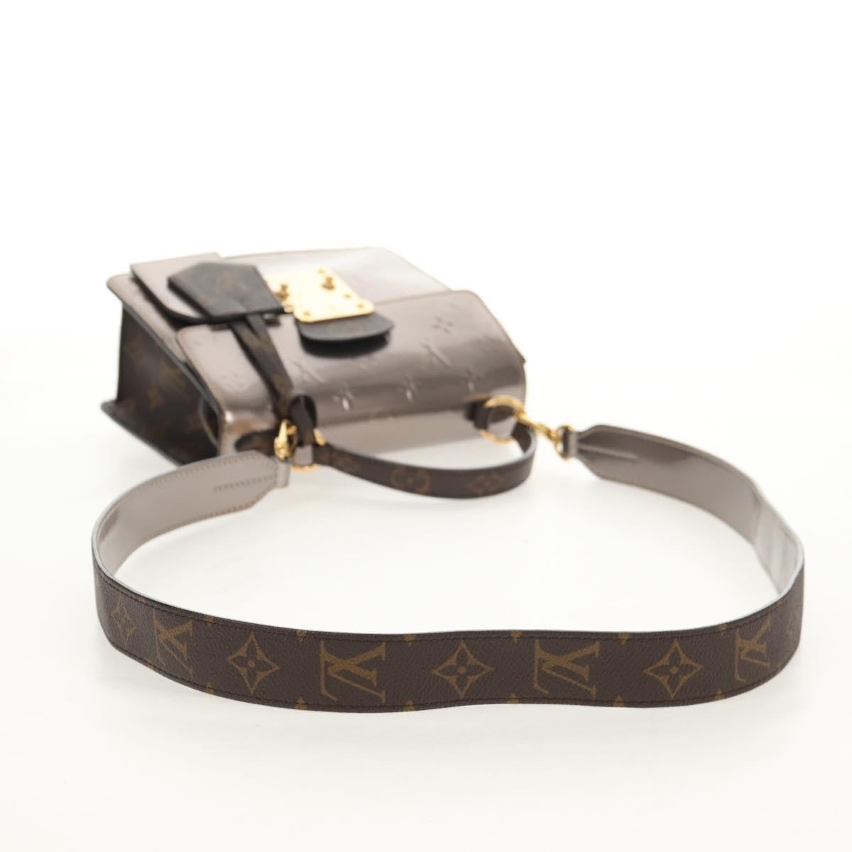 Louis Vuitton Spring Street NM Handbag Monogram Vernis with Monogram Canvas