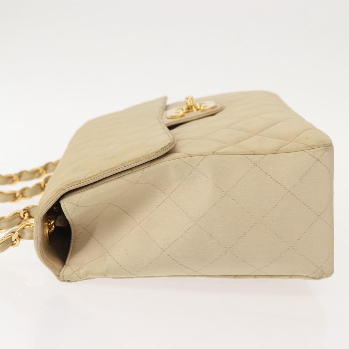 Chanel Vintage Classic Single Flap Bag Silk