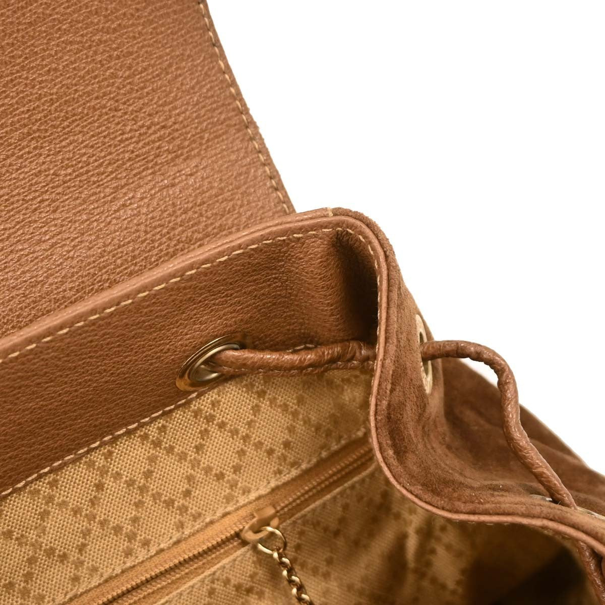 Gucci Vintage Bamboo Backpack Suede