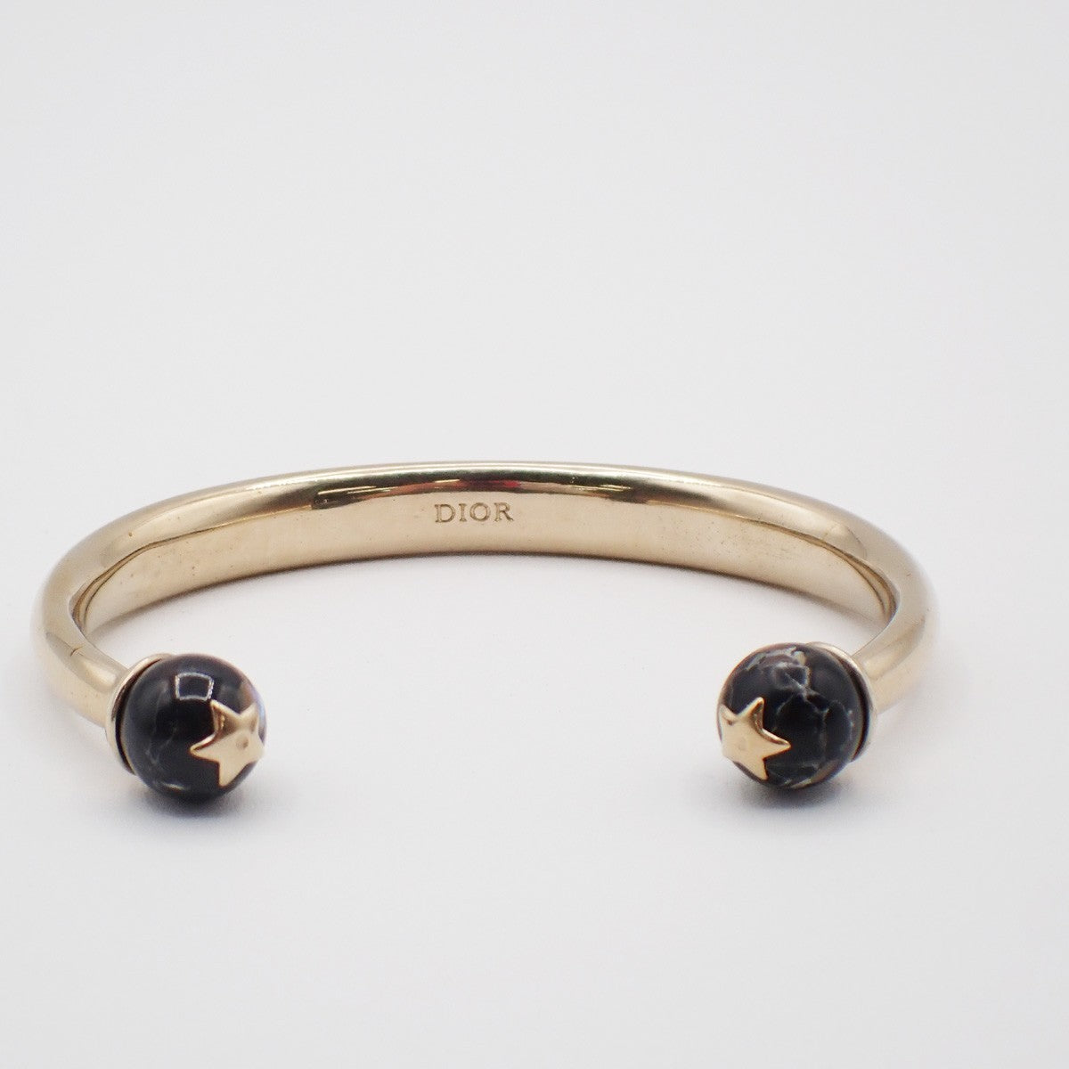 Christian Dior Logo Sphere Bangle Metal
