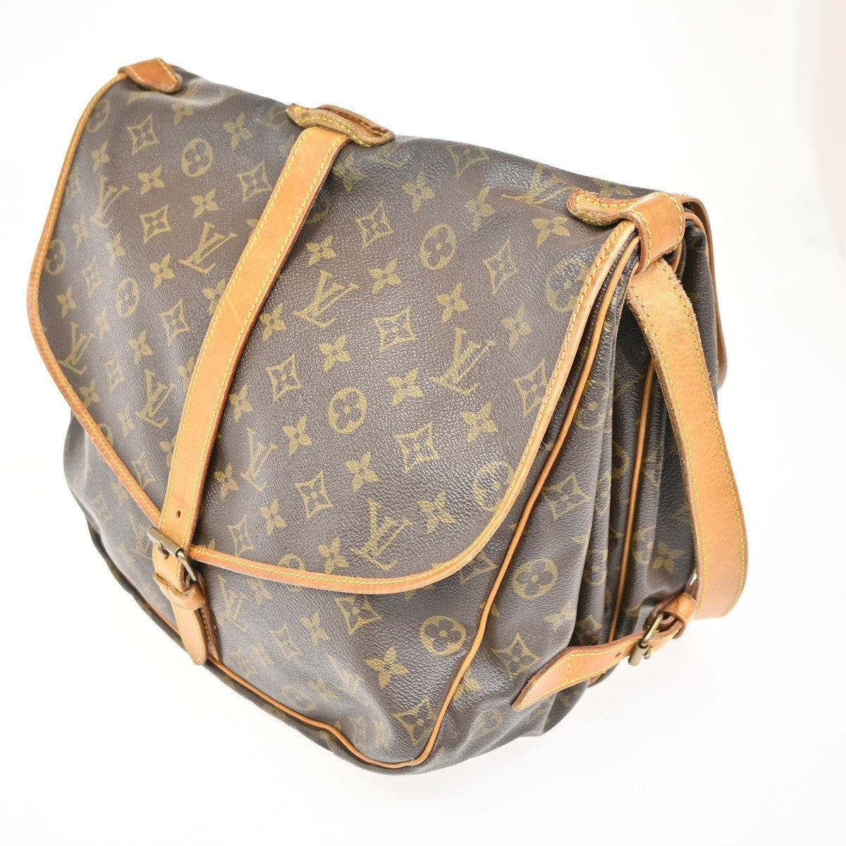 Louis Vuitton Saumur Handbag Monogram Canvas