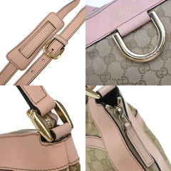Gucci D-Ring Shoulder Bag (Outlet) GG Canvas