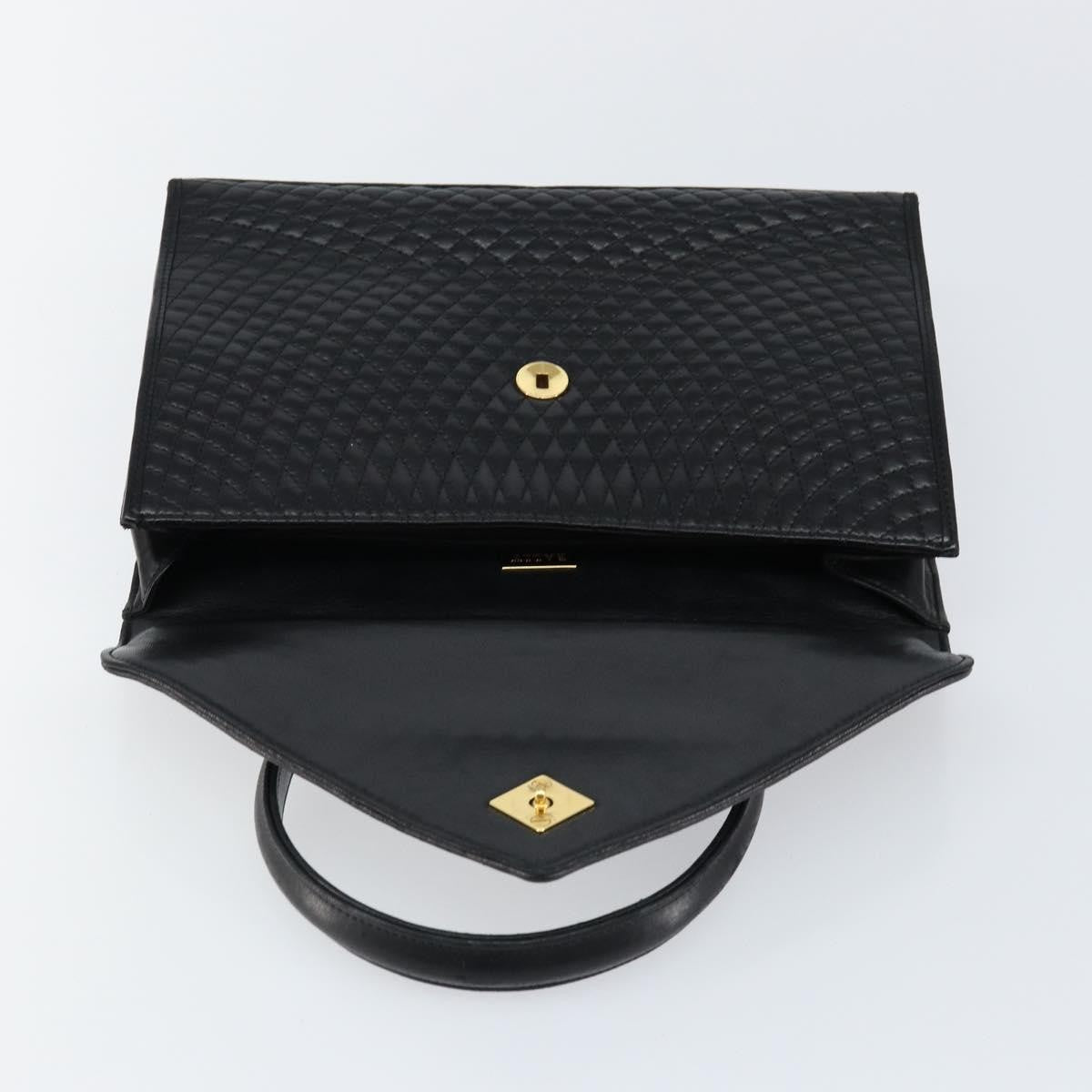 Bally Vintage Flap Handbag Quilted Leather