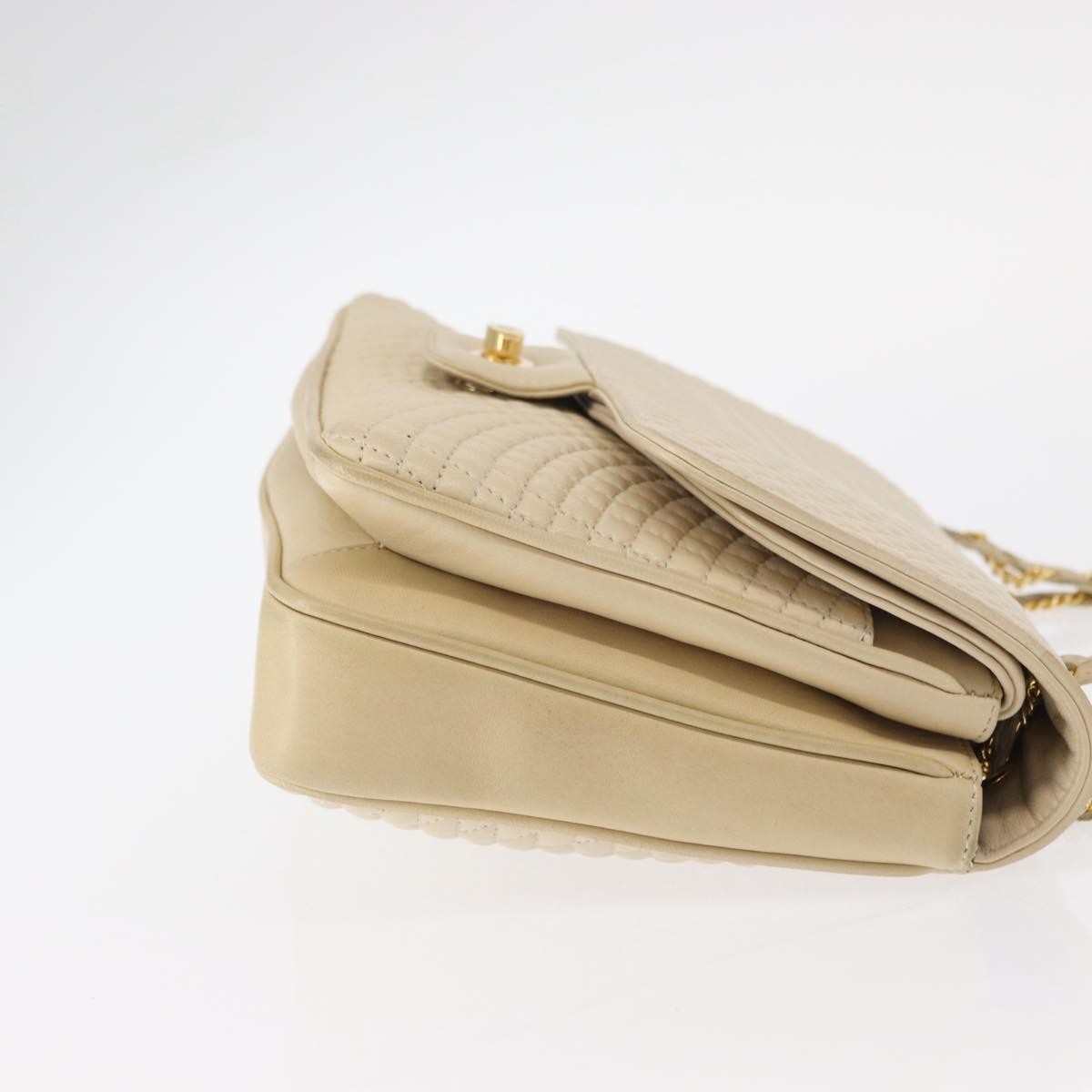 Bally Vintage Chain Shoulder Bag Quilted Leather