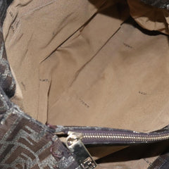 Fendi Mia Tote Metallic Zucca Canvas