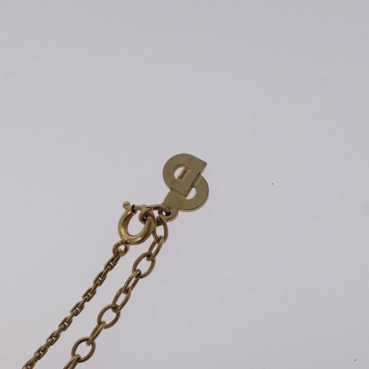 Christian Dior CD Pendant Necklace Gold-plated