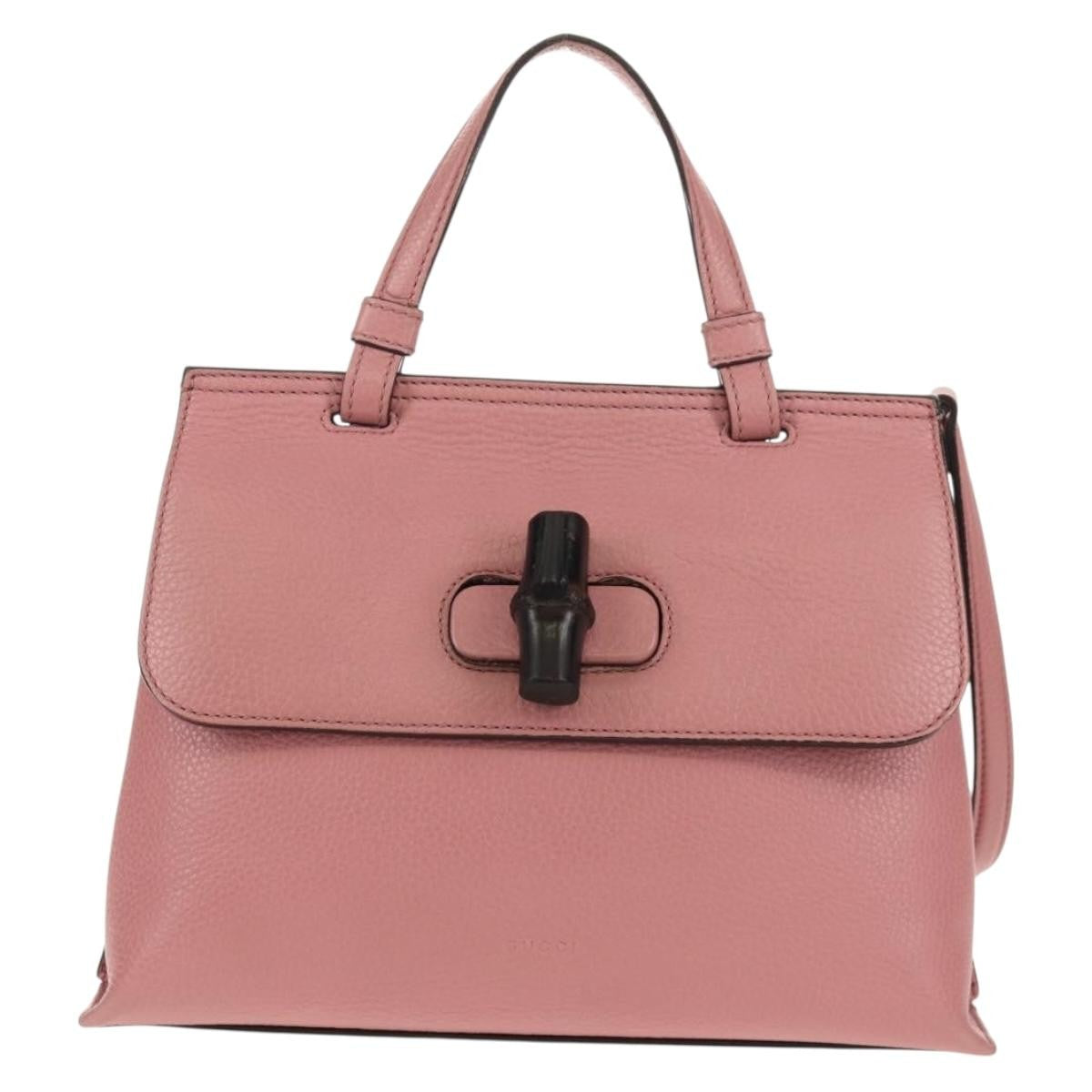 Gucci Bamboo Daily Top Handle Bag Leather