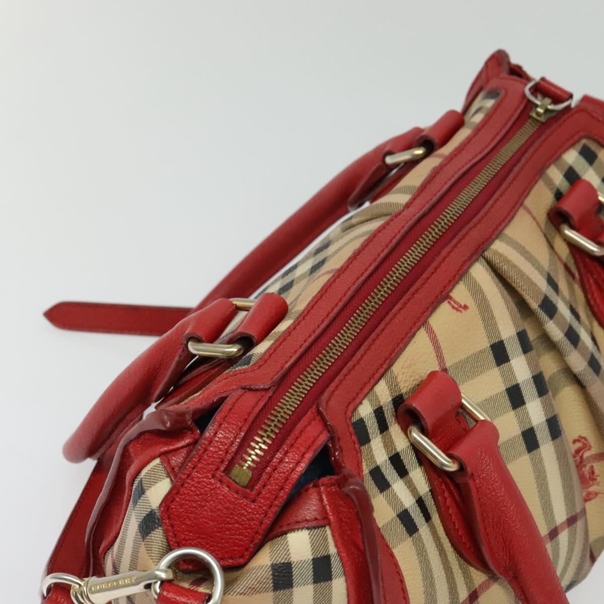 Burberry Pilgrim Satchel Haymarket Coated Canvas