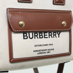 Burberry Logo Zip Wristlet Pouch Nylon