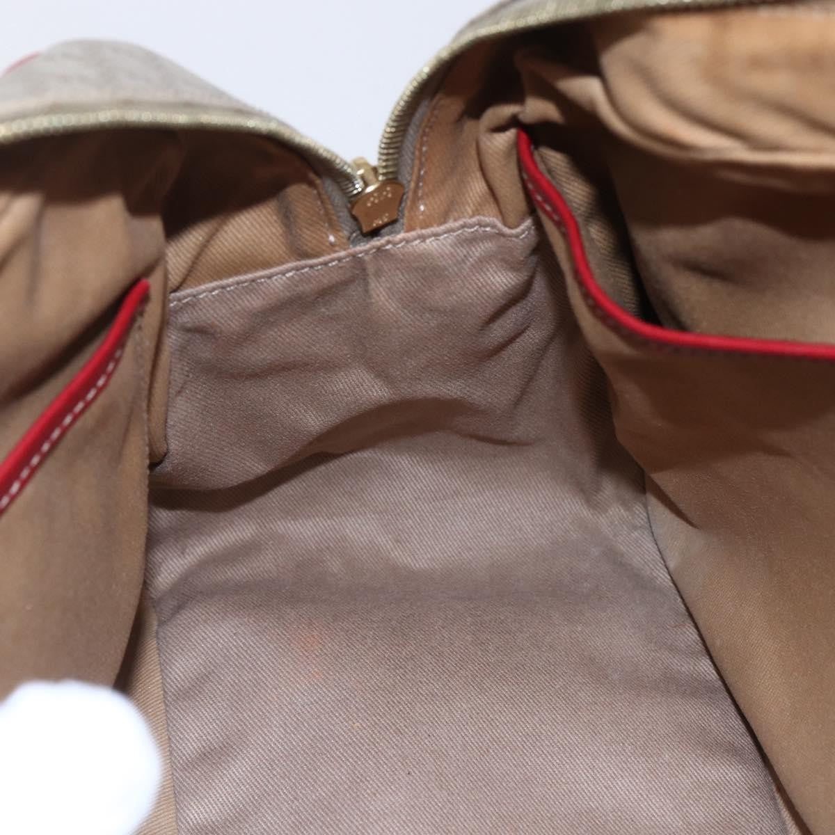 Celine Vintage Macadam Handbag Canvas and Leather