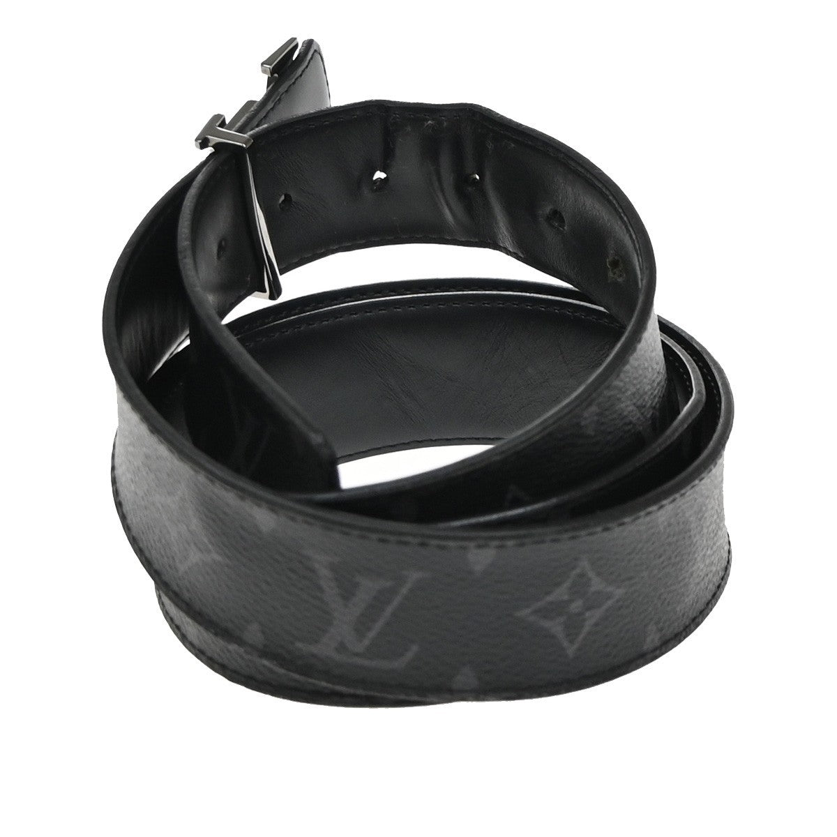 Louis Vuitton LV Initiales Belt Monogram Eclipse Leather