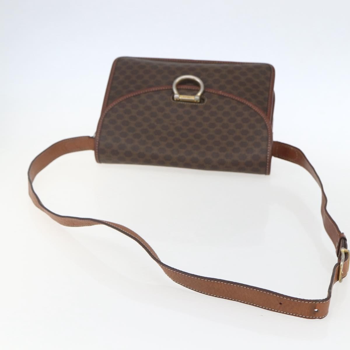 Celine Vintage Macadam Shoulder Bag Canvas