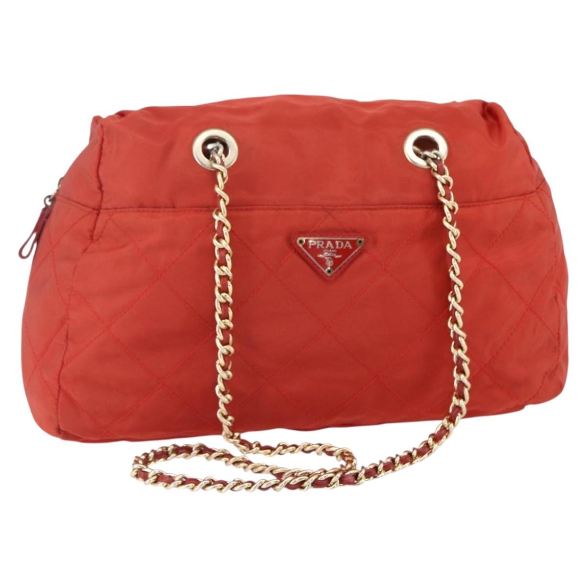 Prada Chain Shoulder Bag Tessuto