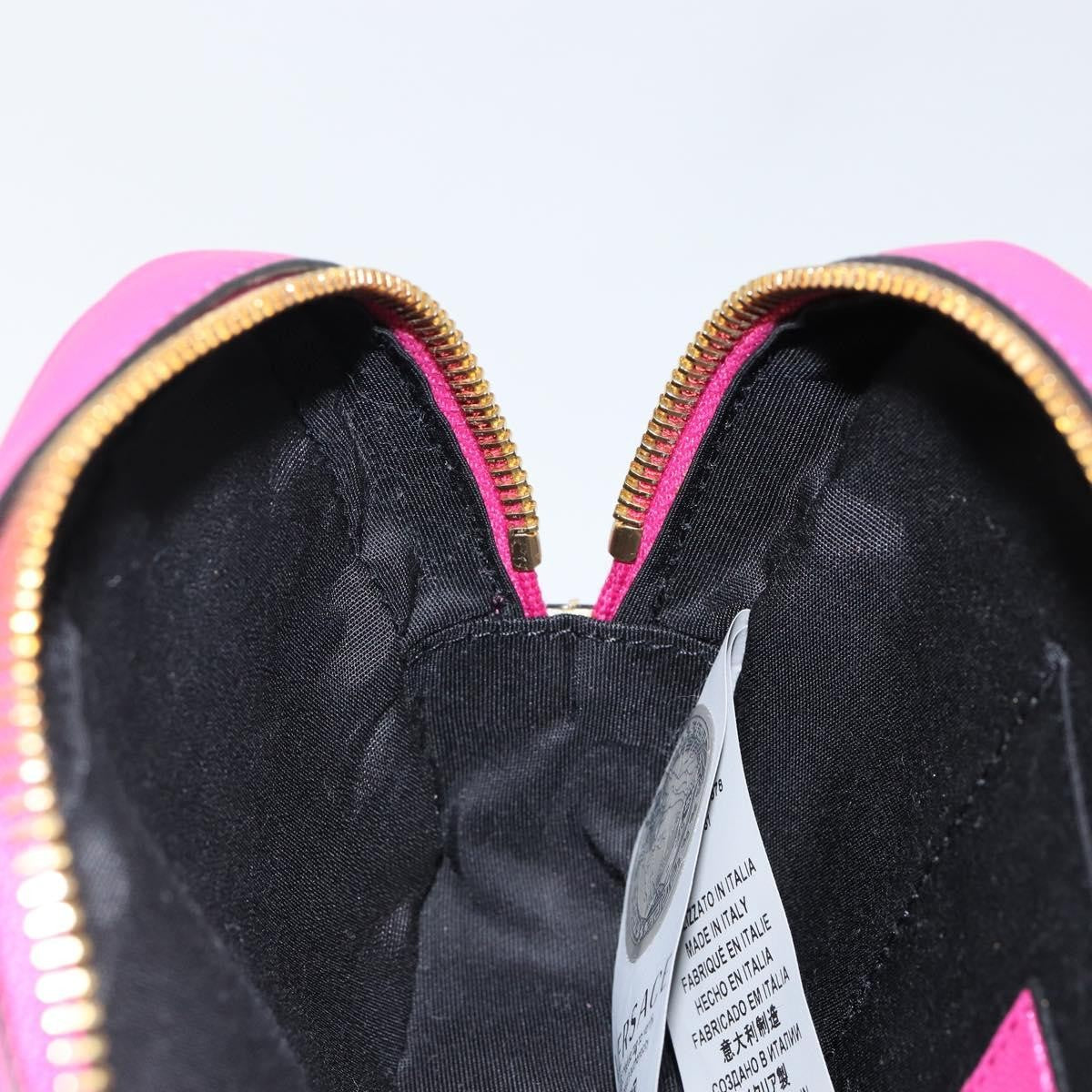 Versace Medusa Icon Front Slip Pocket Camera Bag Quilted Leather