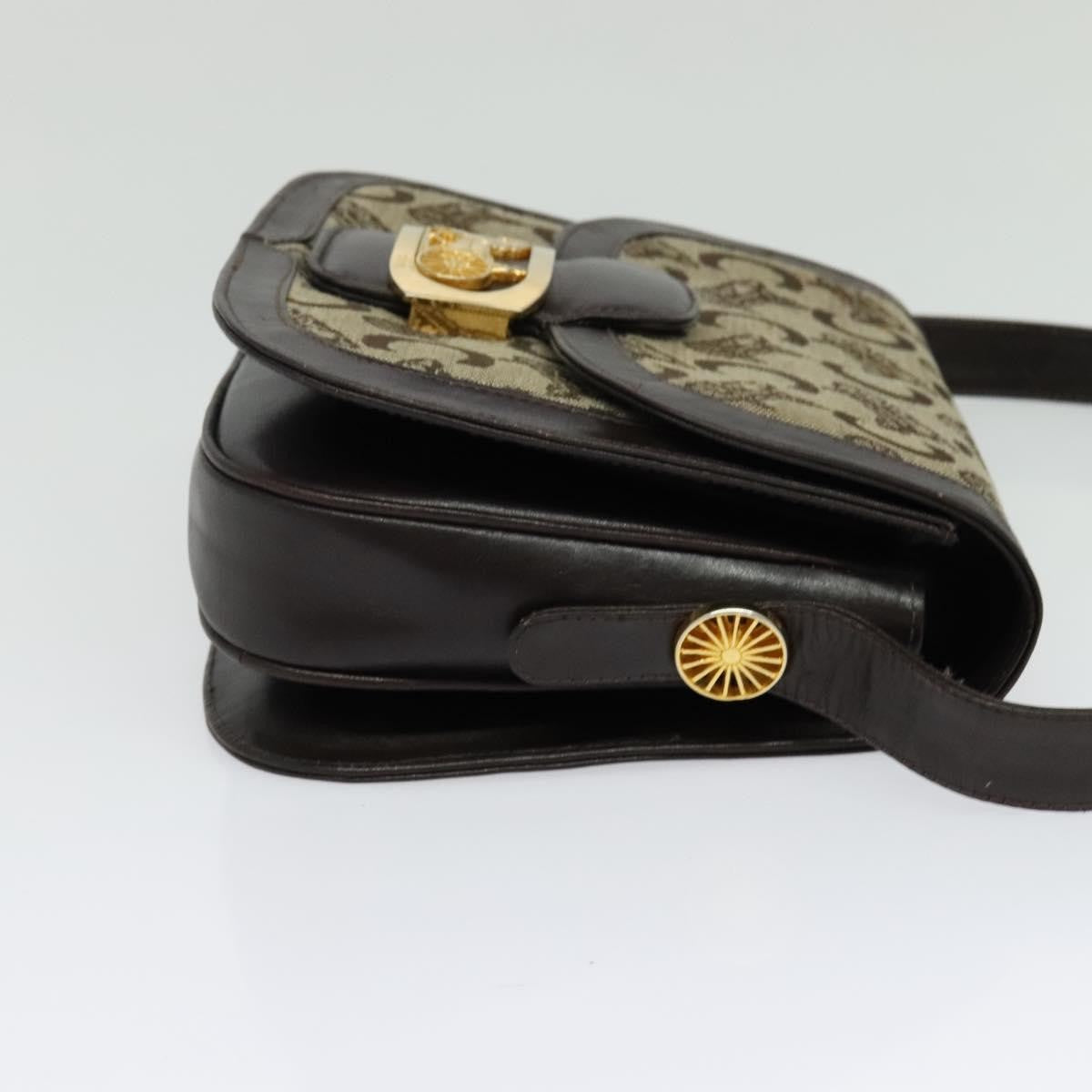 Celine C Sulky Shoulder bag Canvas and Leather