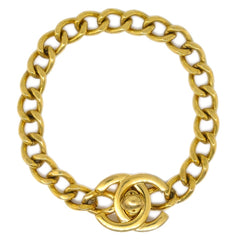 Chanel Vintage CC Turnlock Chain Bracelet Metal