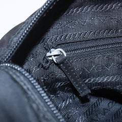 Prada Double Buckle Flap Messenger Bag Tessuto