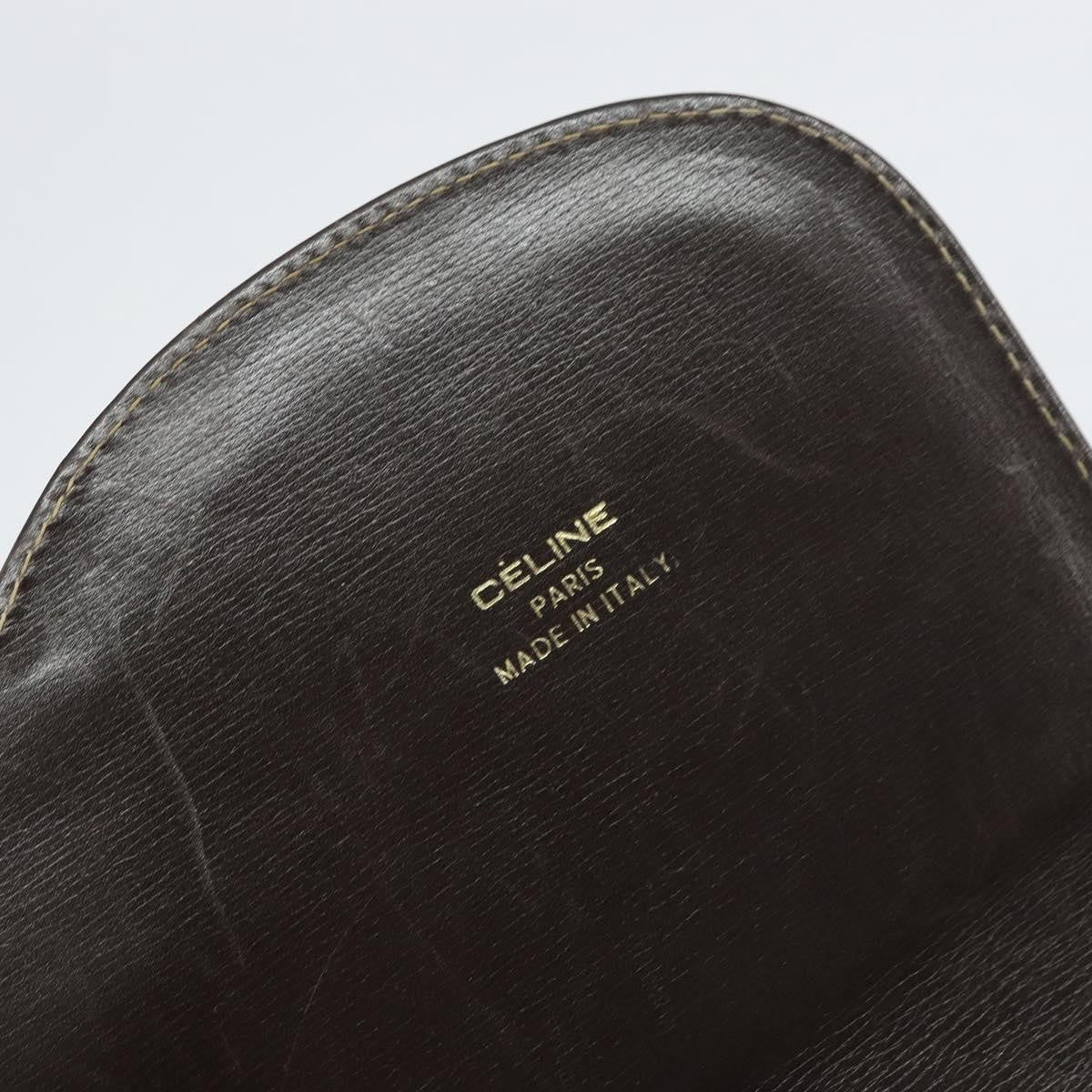 Celine C Sulky Shoulder bag Canvas and Leather