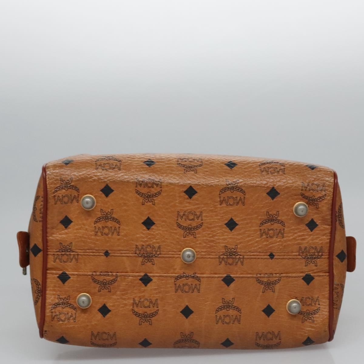 MCM Visetos Handbag Canvas and Leather