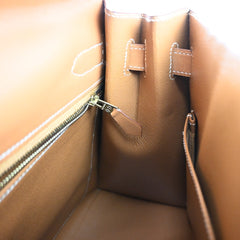 Hermes Kelly Handbag Brown Chamonix with Gold Hardware