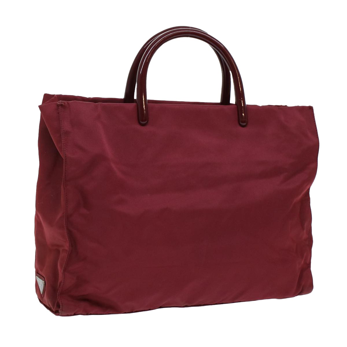 Prada Grommet Lock Flap Chain Shoulder Bag Leather