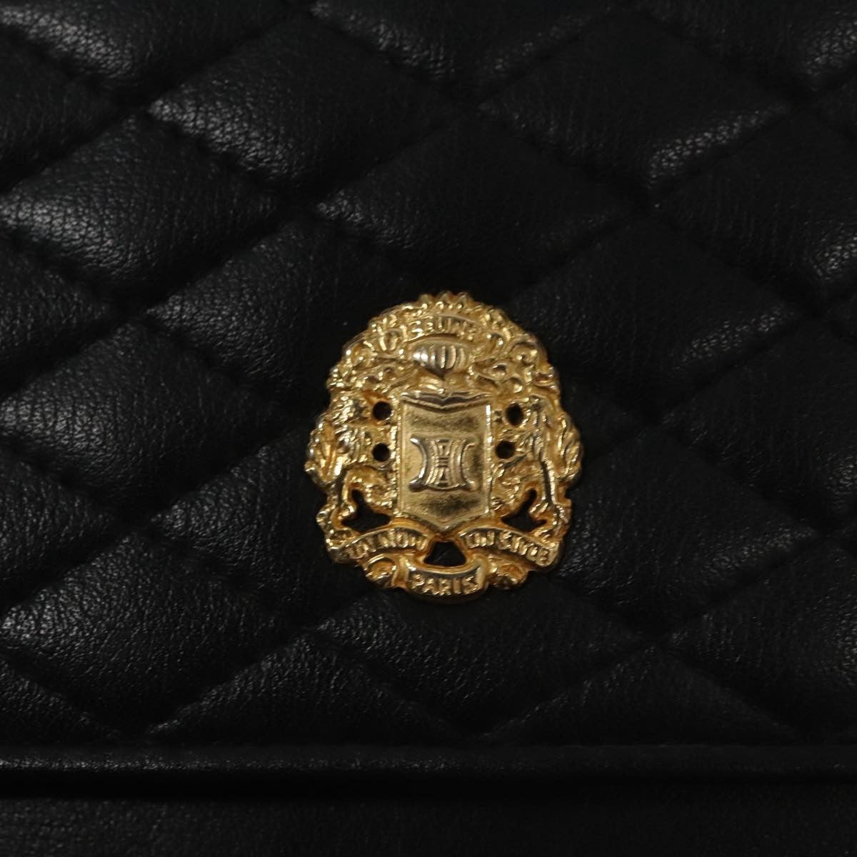 Celine Chain Shoulder Bag Leather