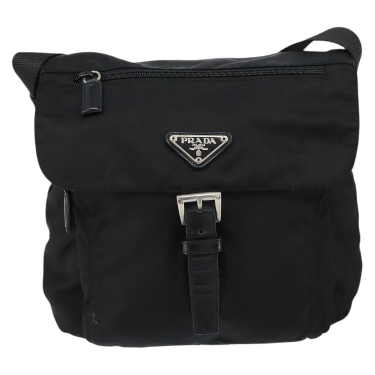 Prada Buckle Messenger Bag Tessuto