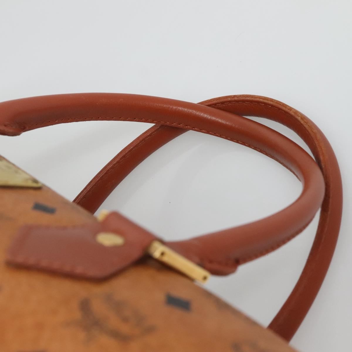 MCM Visetos Handbag Canvas and Leather