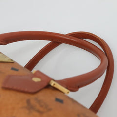 MCM Visetos Handbag Canvas and Leather