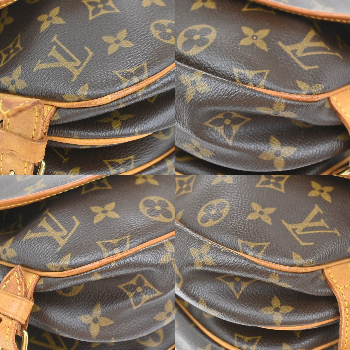Louis Vuitton Saumur Handbag Monogram Canvas