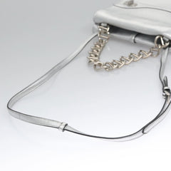 Prada Double Turn Lock Shoulder Bag Leather
