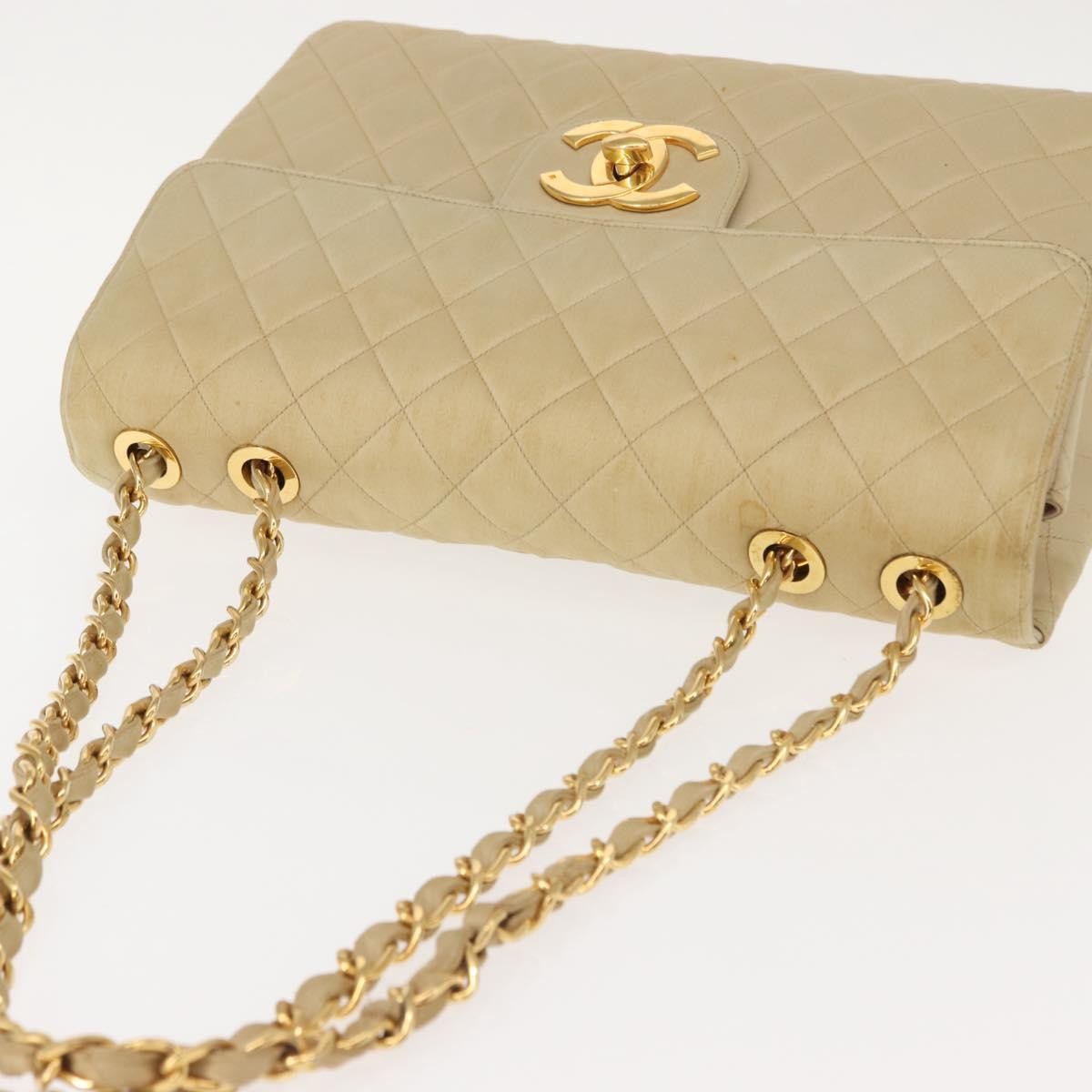 Chanel Vintage Classic Single Flap Bag Silk
