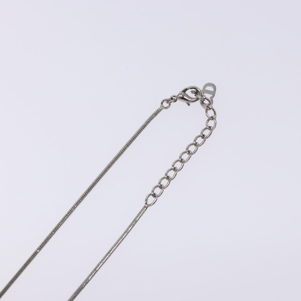 Christian Dior D logo Pendant Necklace Metal