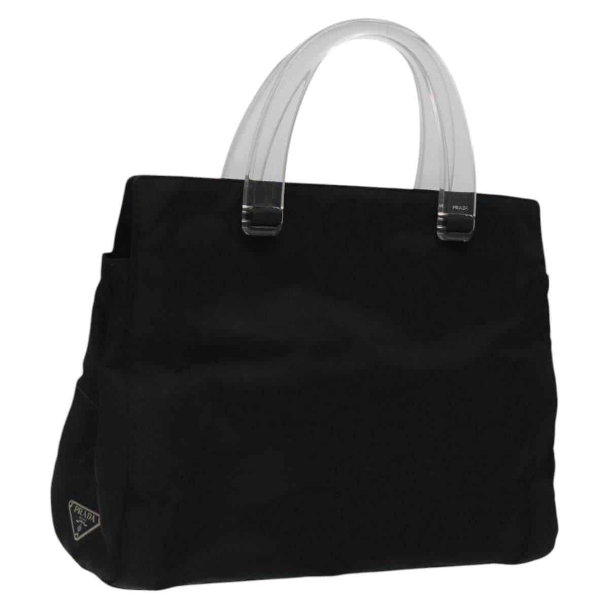 Prada Resin Handle Tote Tessuto