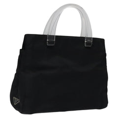 Prada Resin Handle Tote Tessuto