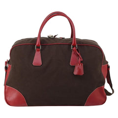 Prada Bowler Bag Canvas with Leather