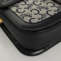 Celine C Sulky Shoulder bag Canvas and Leather