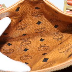 MCM Visetos Handbag Canvas and Leather