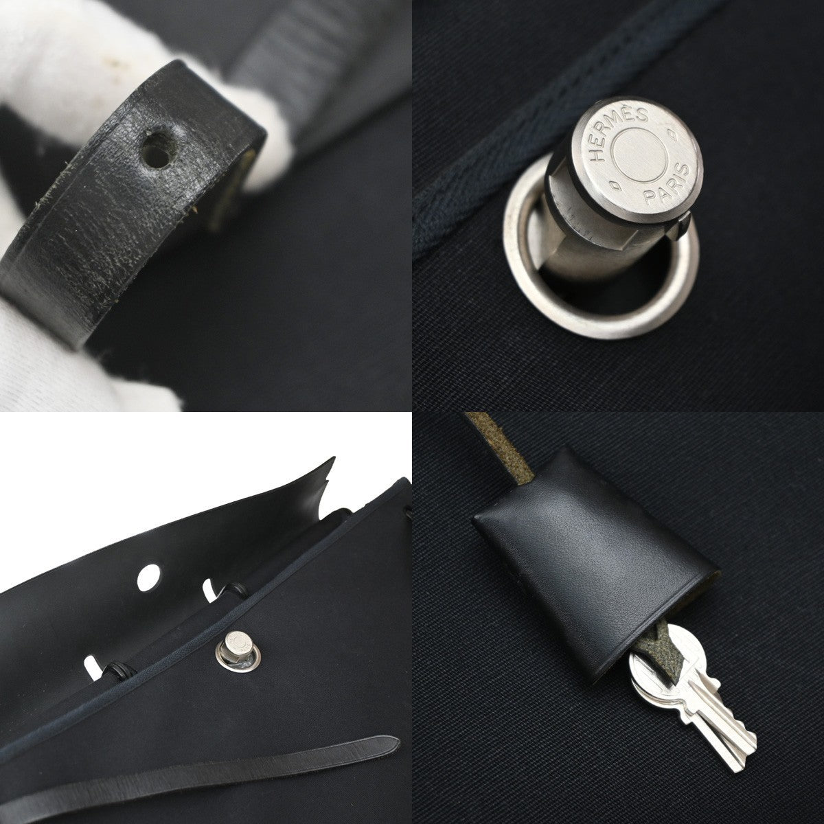 Hermes Herbag Toile and Leather